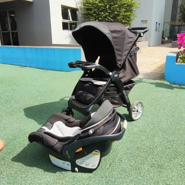 Kit Bebê Completo ? Carrinho + Bebê Conforto + Cadeirão - Foto 2