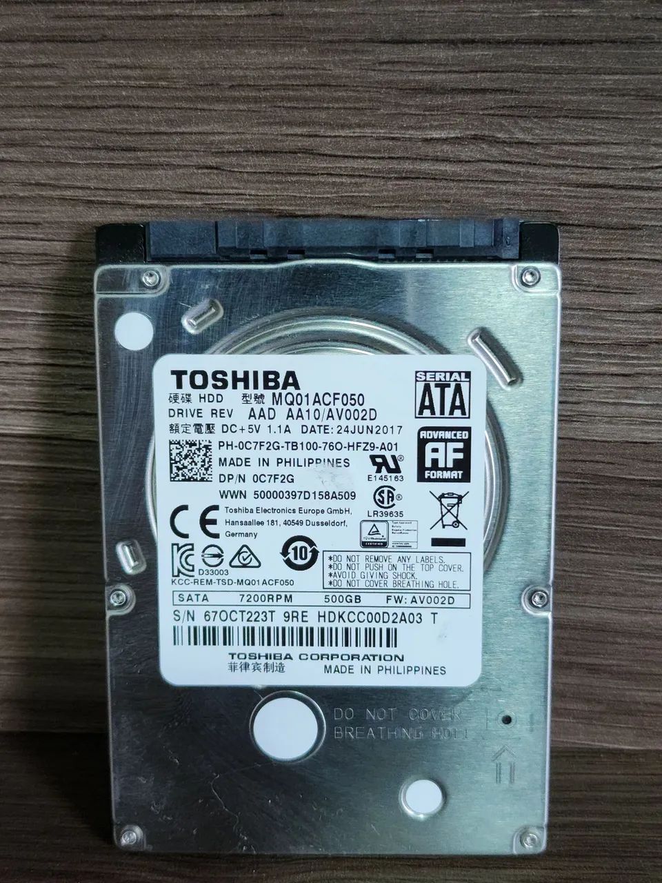HD -  Disco Rígido - Computador ou Notebook. 
