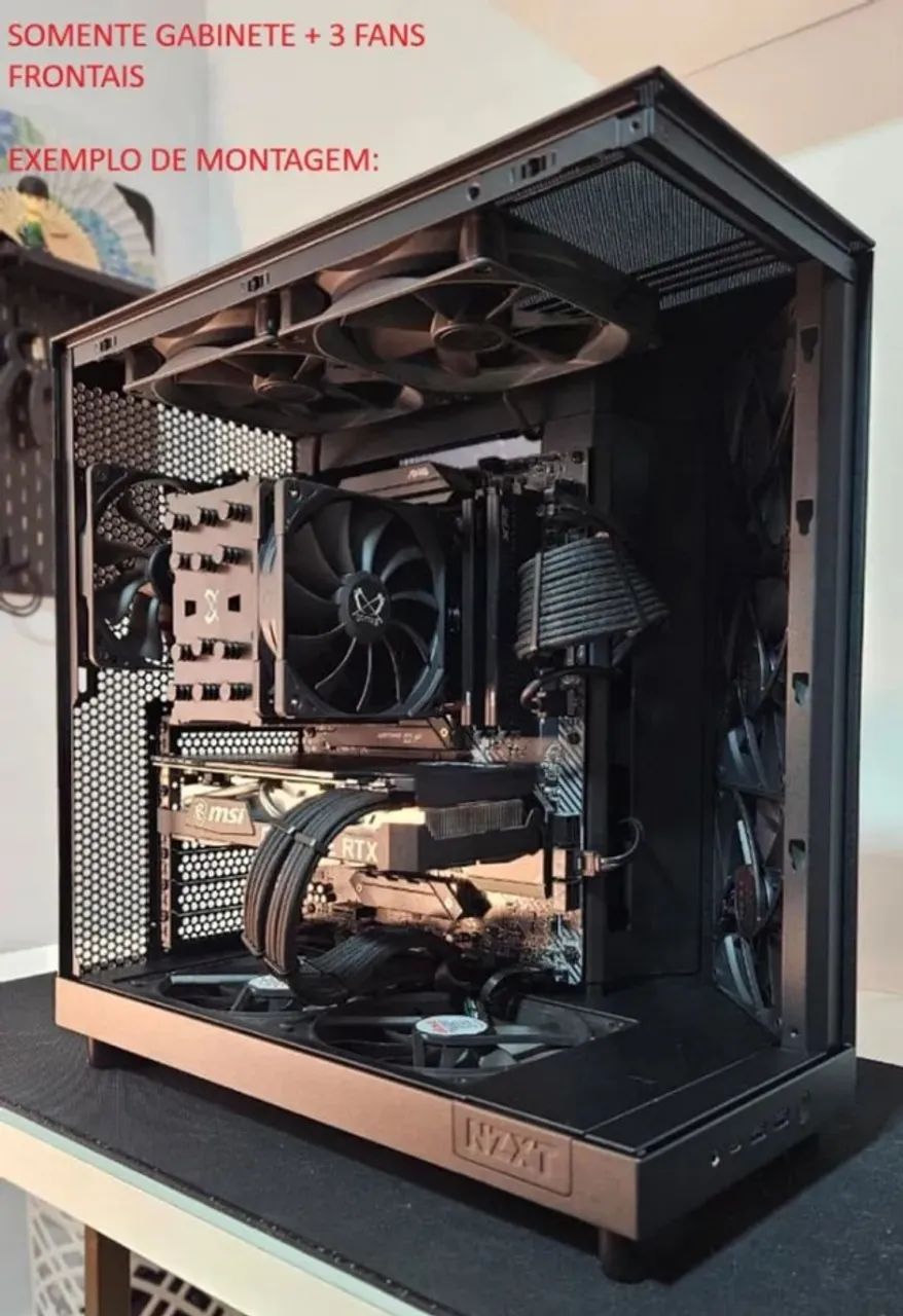 Gabinete Gamer NZXT H6 Flow (Com caixa original e isopores) - Foto 2