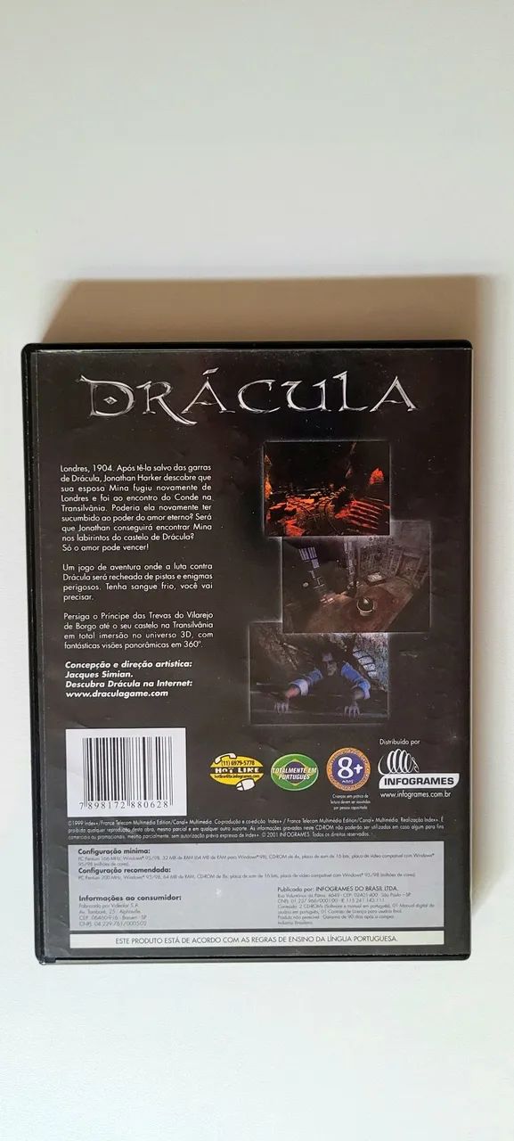 Jogo PC - Dracula (CD duplo - High Collection - Infogrames) - Foto 3