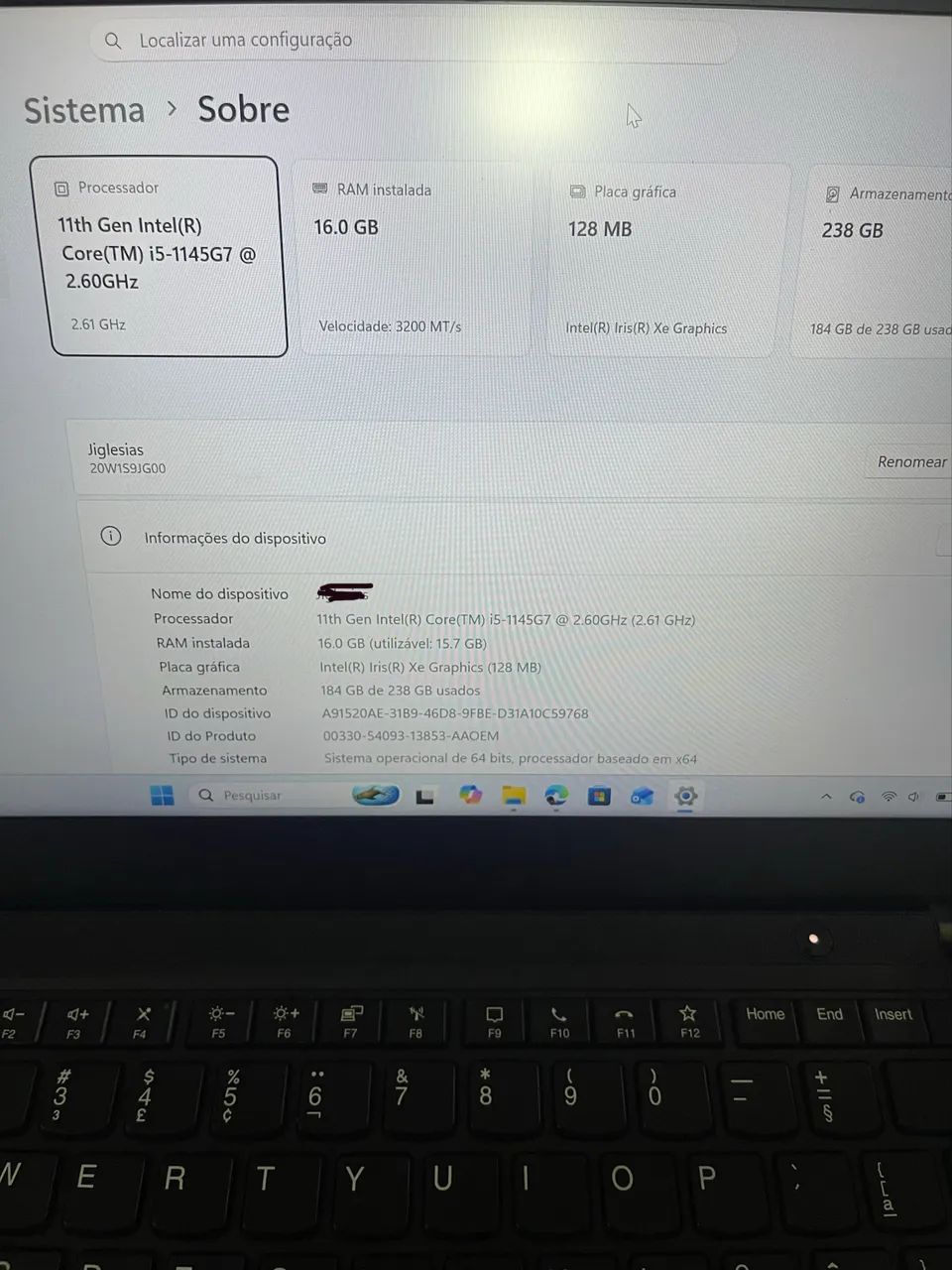 Notebook Lenovo T14 i5 256gb 16gb - Foto 3
