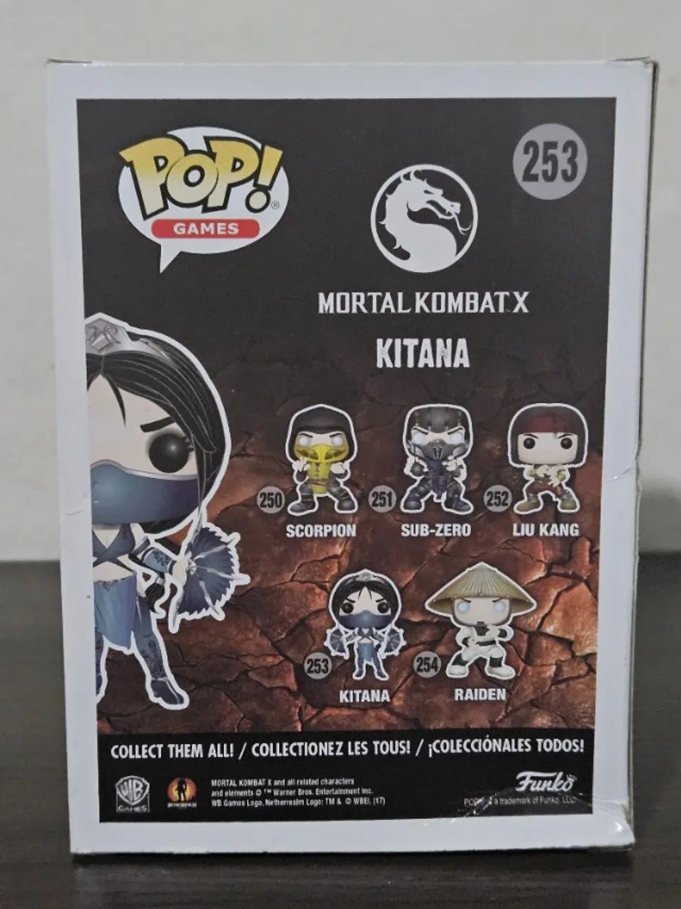 Funko Pop Kitana 253 Caixa com Detalhes Mortal Kombat X - Foto 3