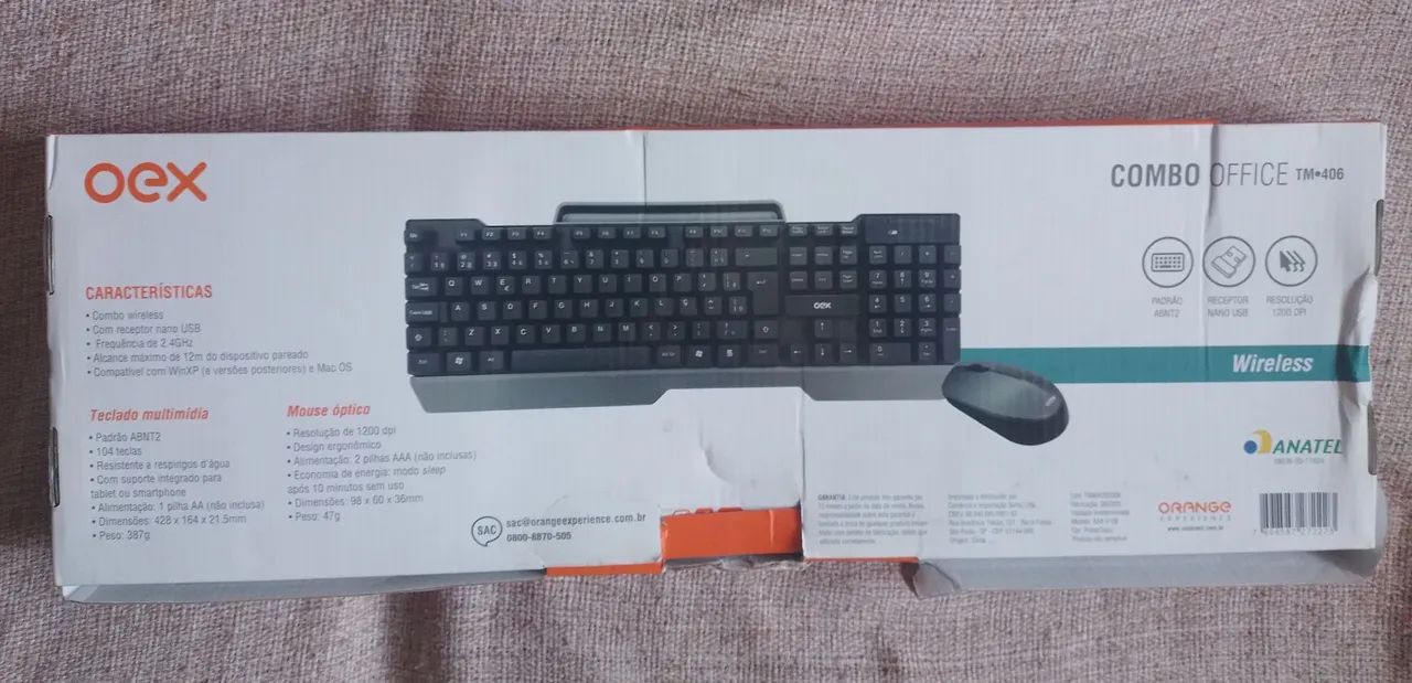 <br>kit teclado e mouse sem fio OEX<br><br> - Foto 3