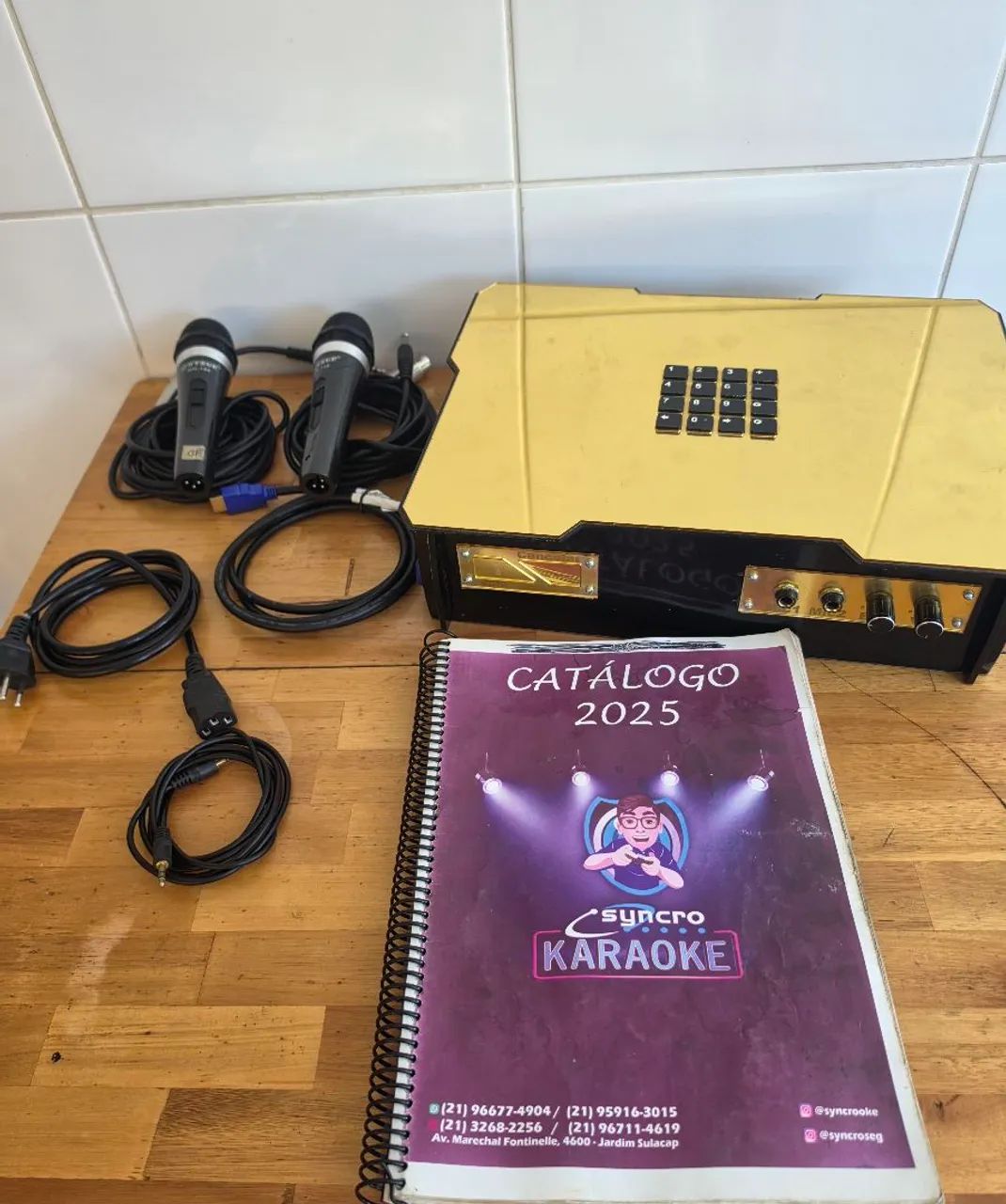 Karaoke e Junkie box 2 em 1 completo 
