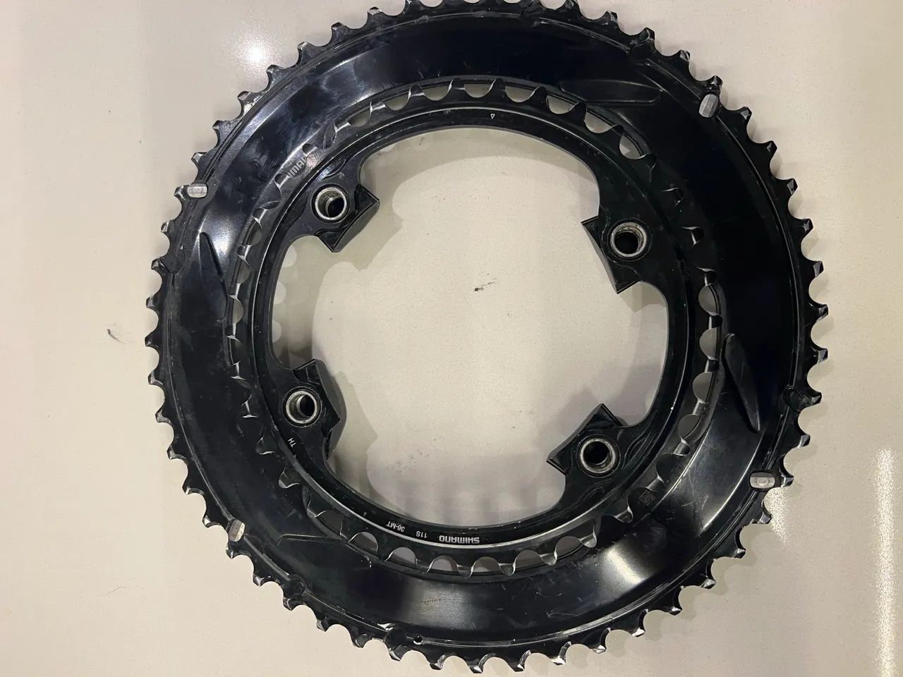 Coroas Shimano Dura-Ace FC-9000 52/36 11V Original - Foto 4