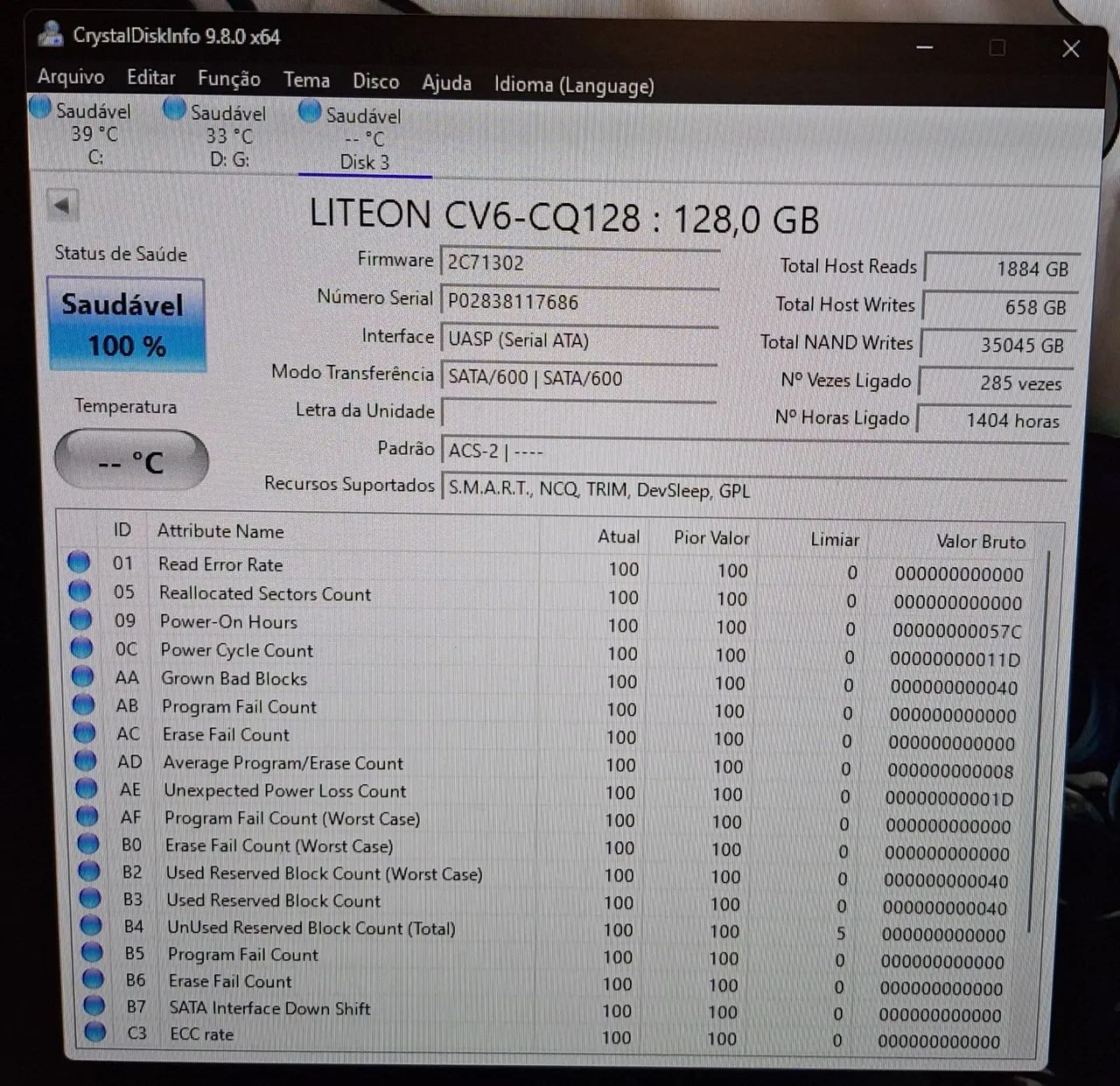 SSD SATA LITEON 128GB - Foto 2