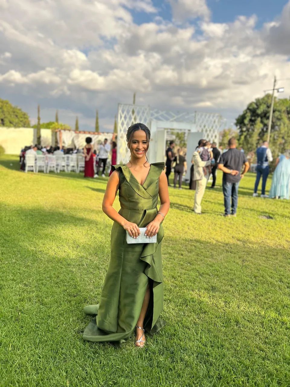 Vestido verde oliva 