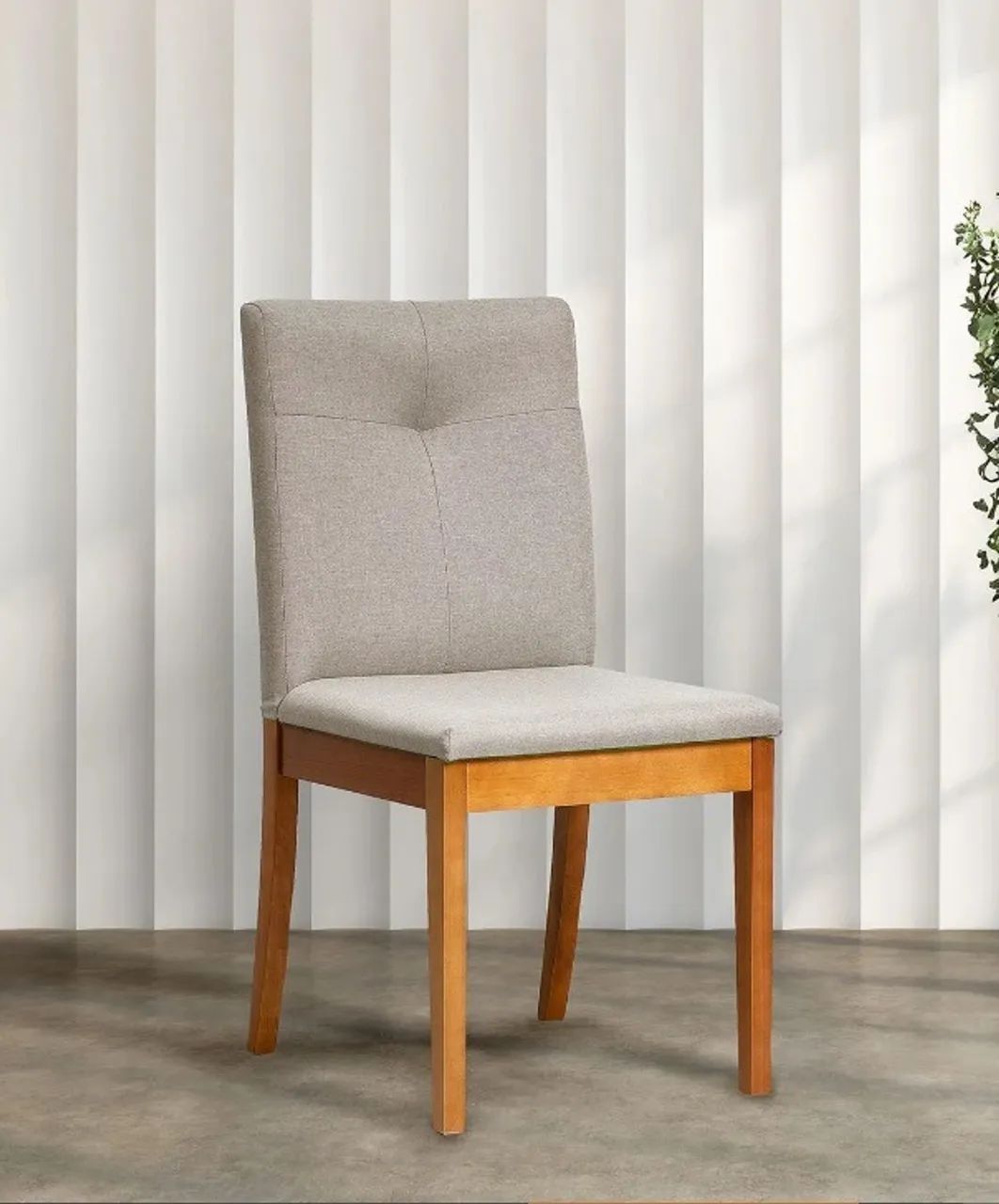 Conjunto 8 cadeiras de jantar Tiê Maxx Bege / Amendoa