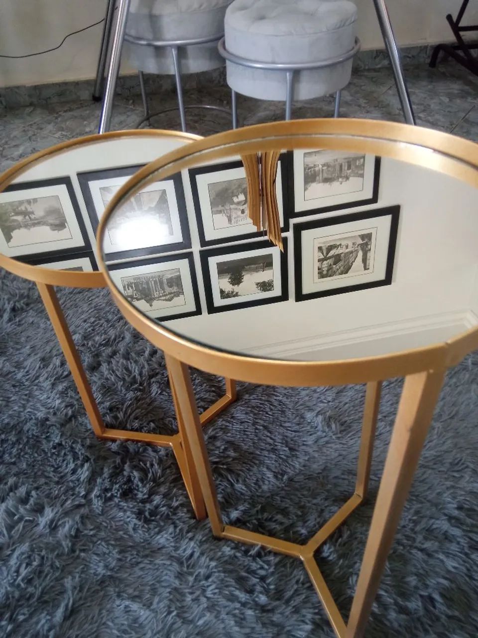 Mesa de centro, kit com 3 - Foto 4