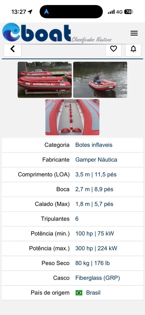 Bote inflável GAMPER - Foto 6