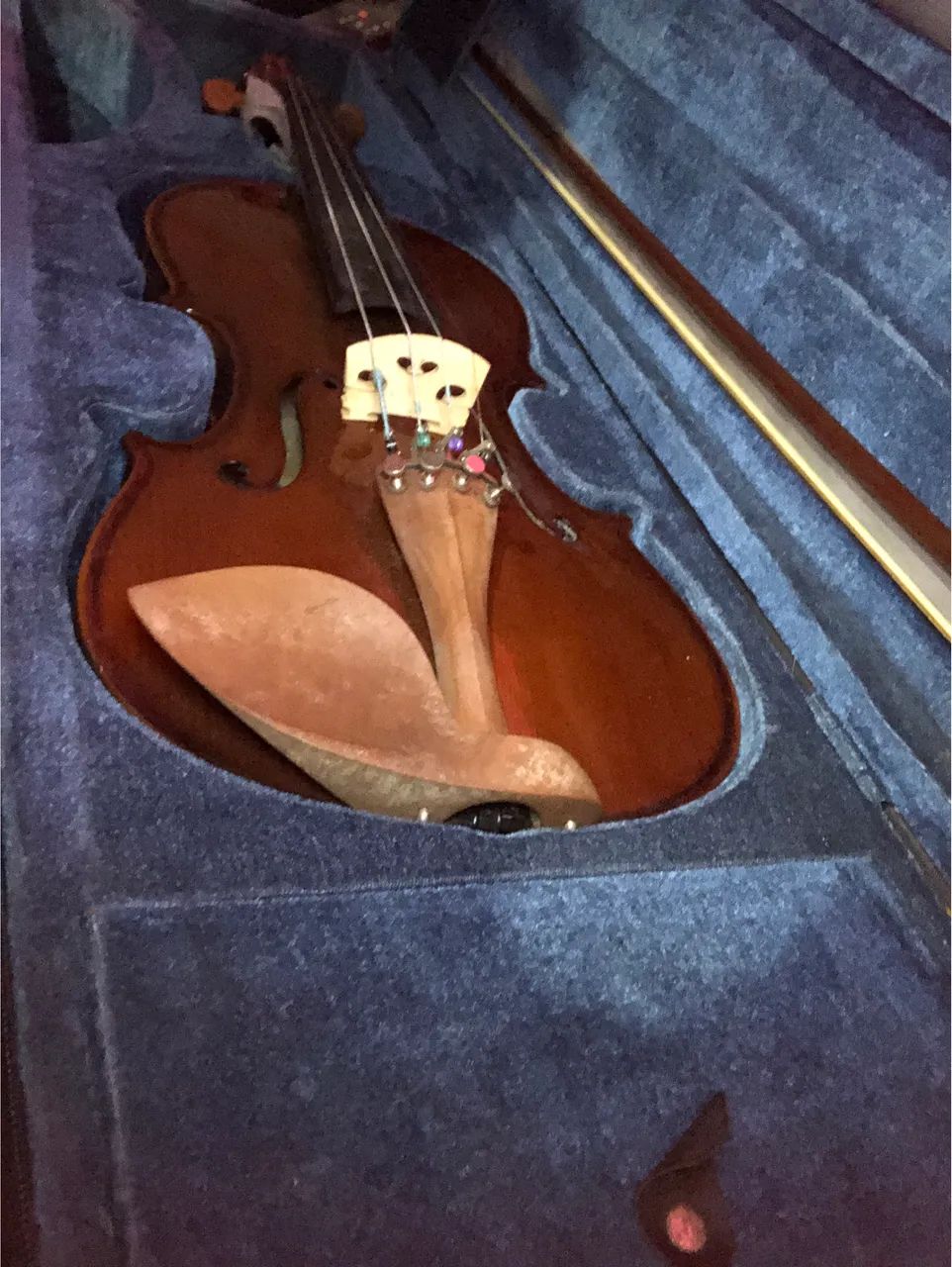 Violino Eagle 3/4 Usado + Espaleira, Estojo e Arco - Ótimo Estado - Foto 2