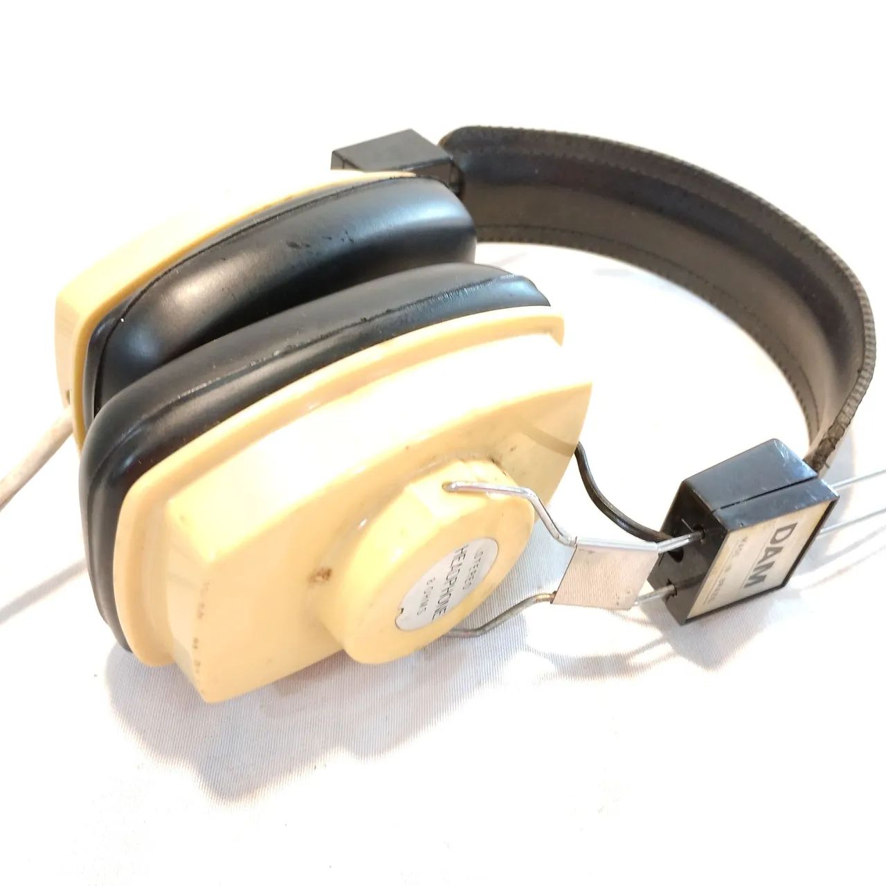 Fone de ouvido antigo Dan anos 80 funcionando  - Foto 2