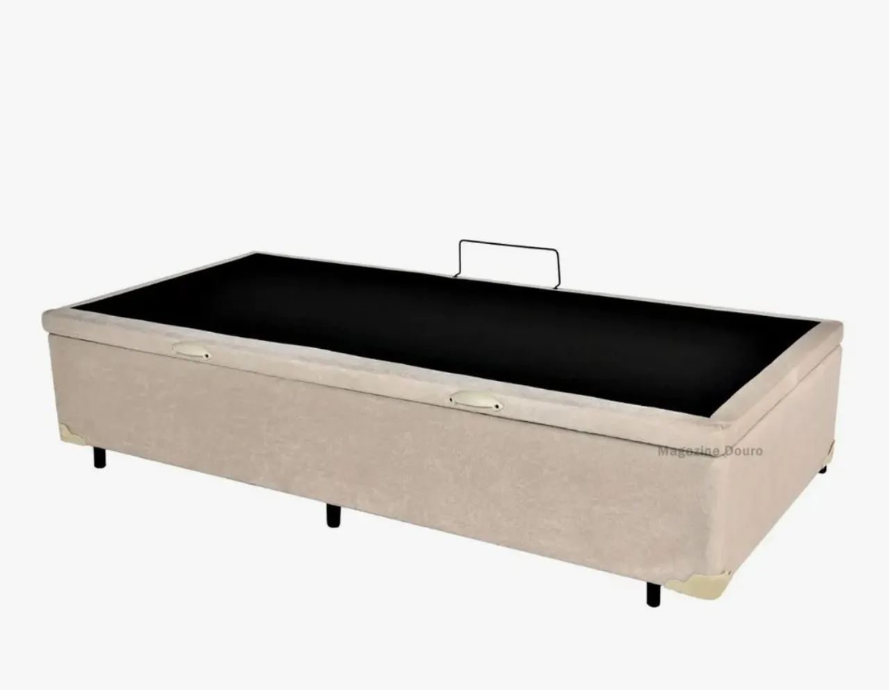 Cama box baú solteiro CASTOR com colchão 