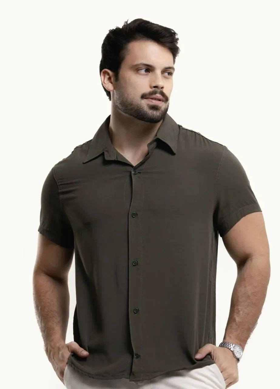 Camisa linho masculina  - Foto 4