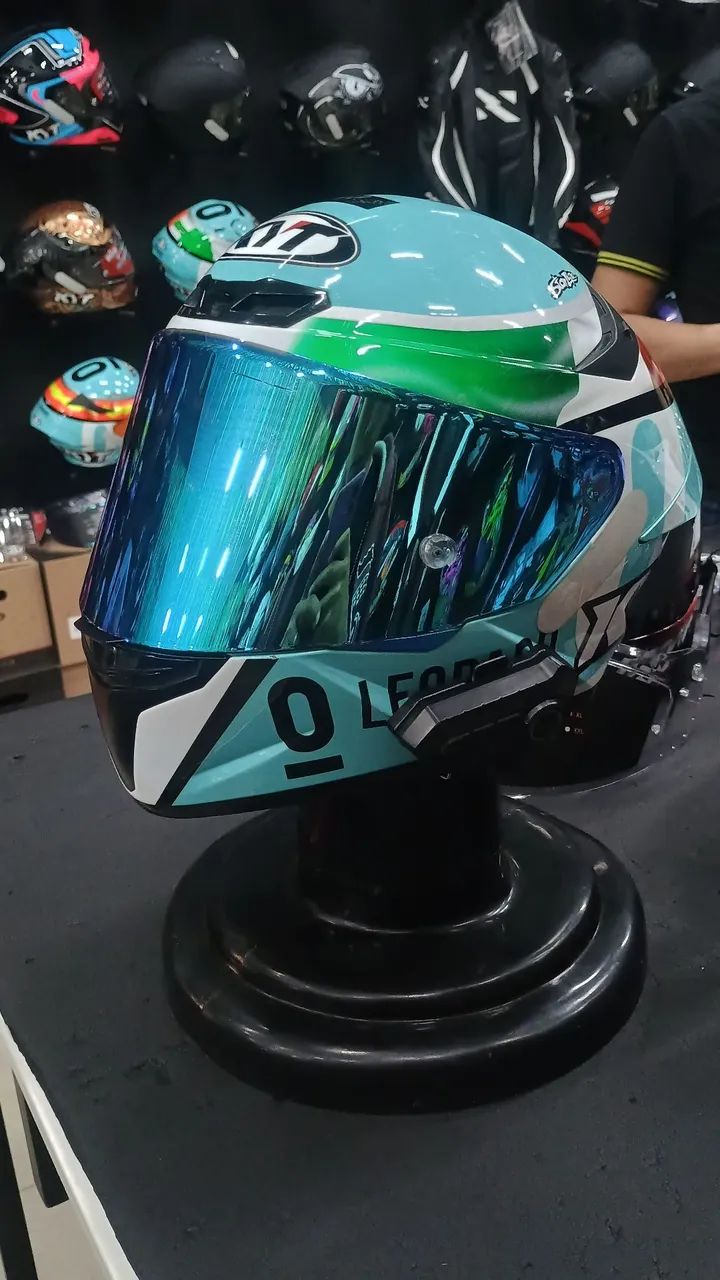 Vendo capacete KYT TT-course Leopard tamanho 58 - Foto 3