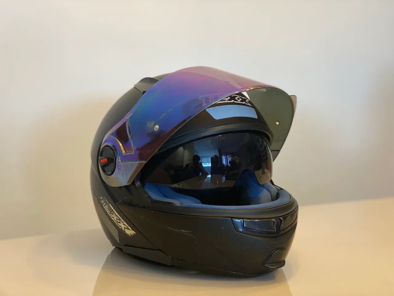 Capacete Texx - Escamoteavel e Lente
