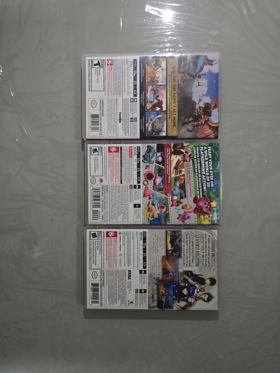 Lote 3 Jogos Nintendo Switch Kirby Forgotten Land + SMT 5 +