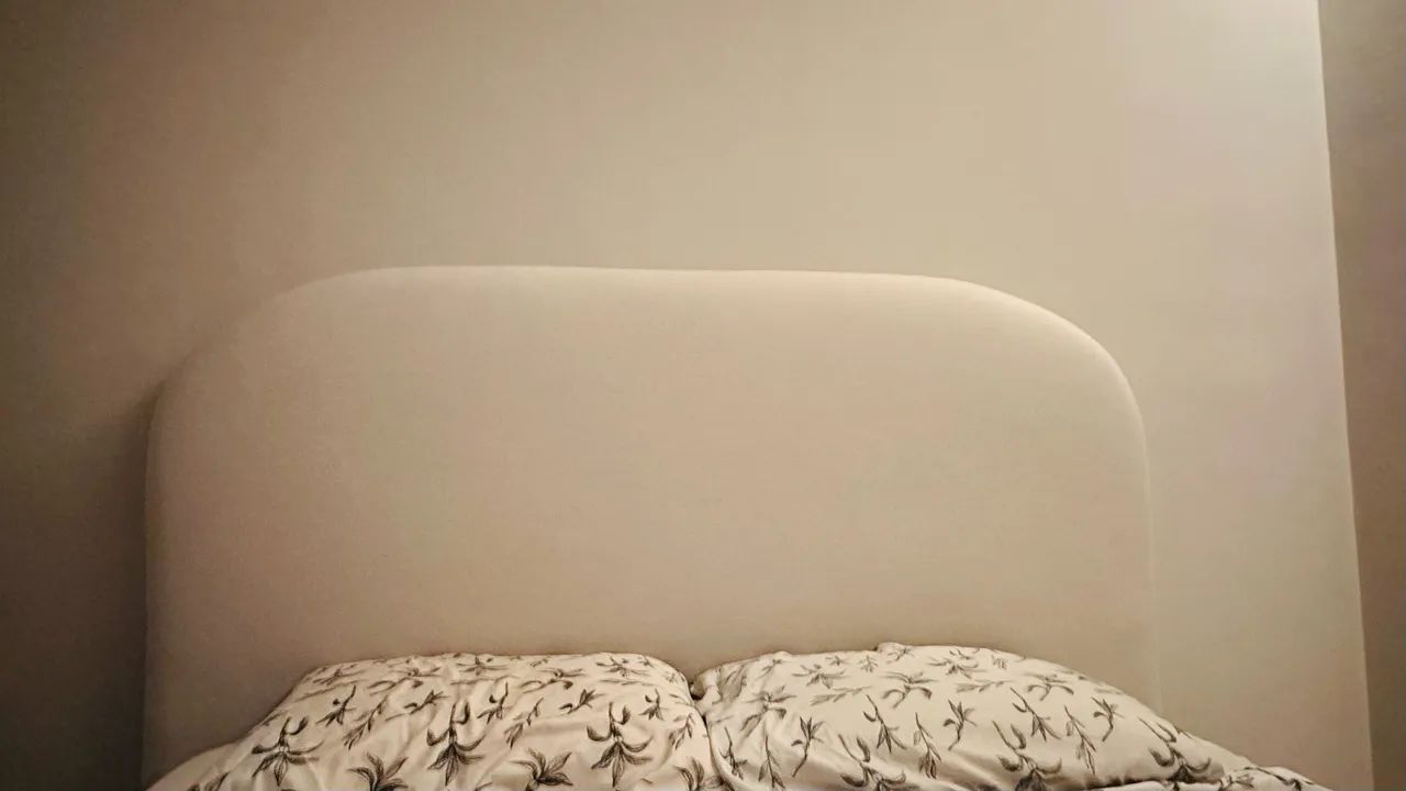 Cabeceira de cama queen em linho cru - Foto 5