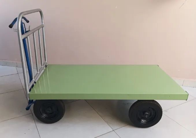 Carrinho Plataforma em Aço - Usado (excelente estado) - Foto 2
