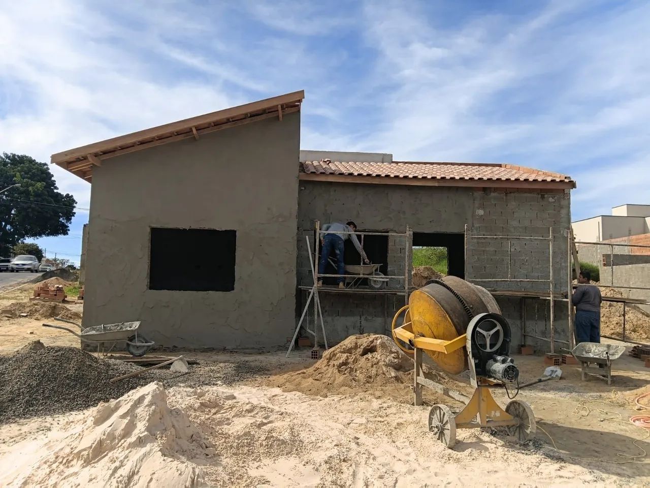 Construção pintura  madeira  idraulica