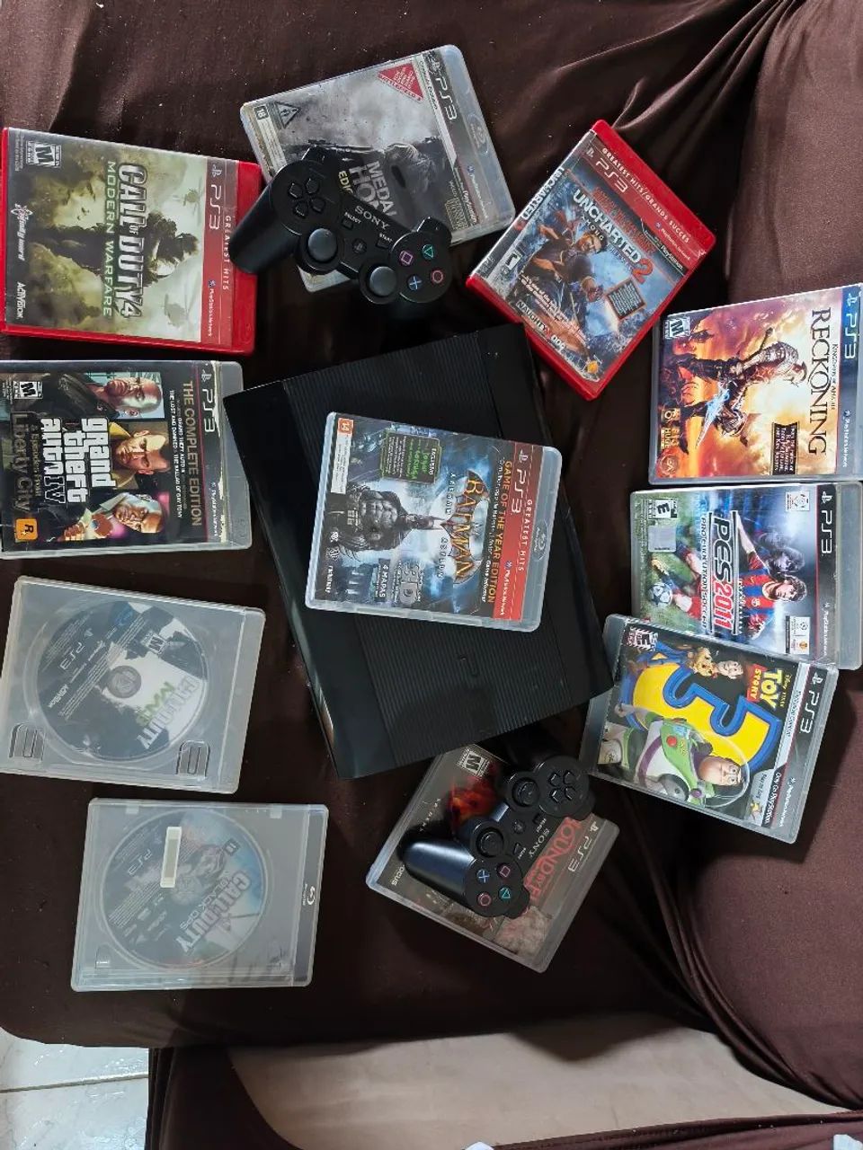 PS3 com 11 jogos