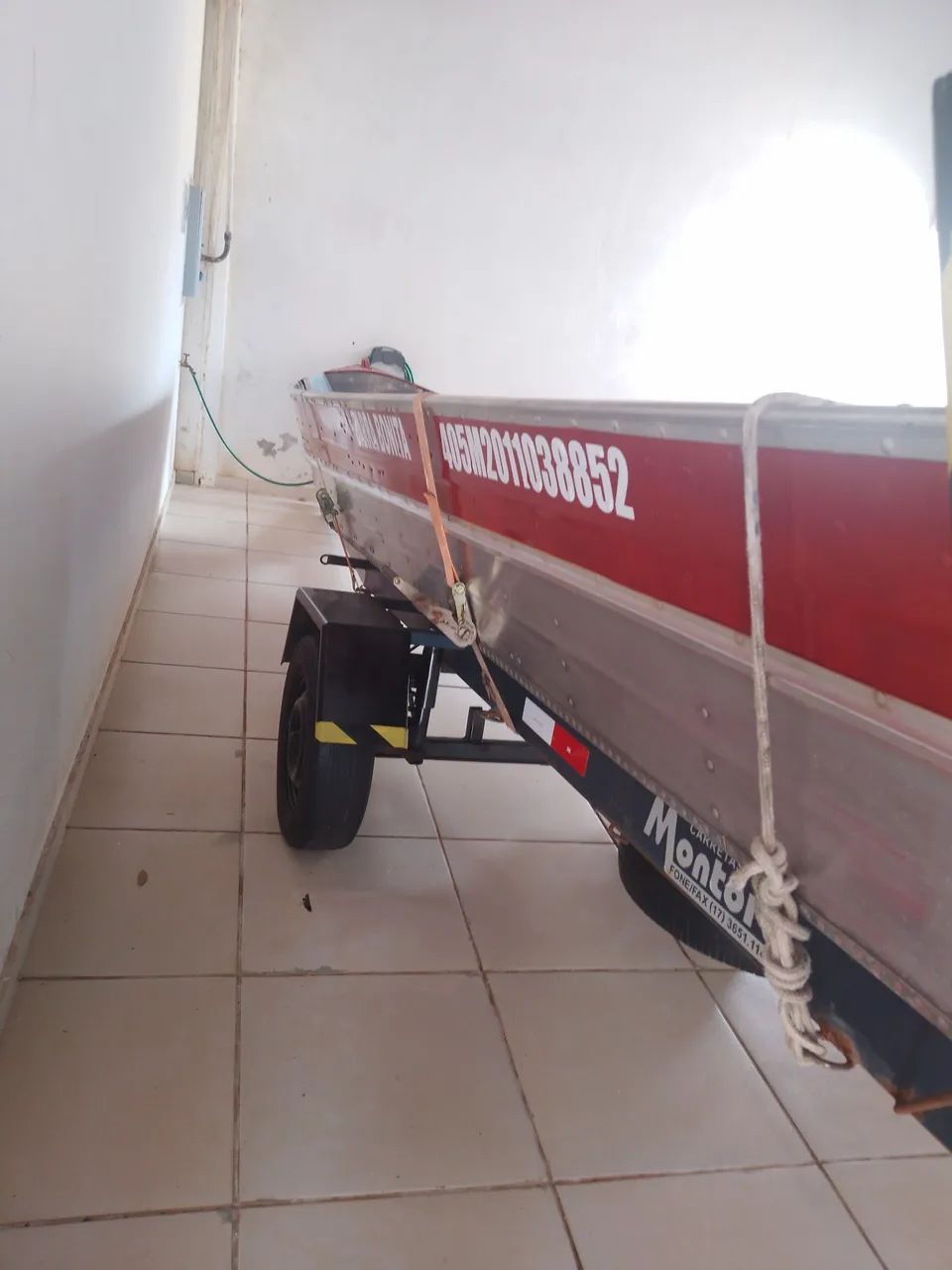  Conjunto  barco e carretinha 