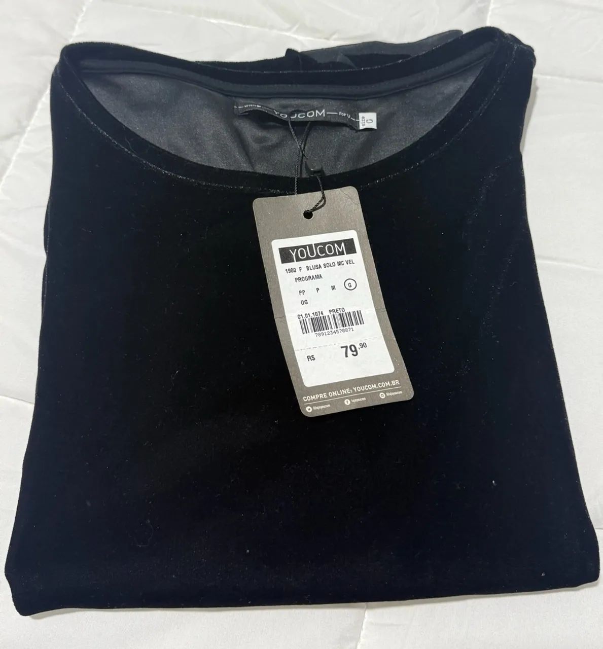 BLUSA PRETA YOUCOM G - R$ 75 - Foto 3