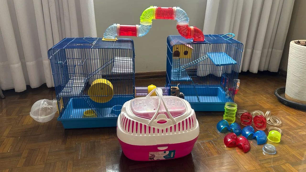 Gaiola e Caixa de transporte hamster