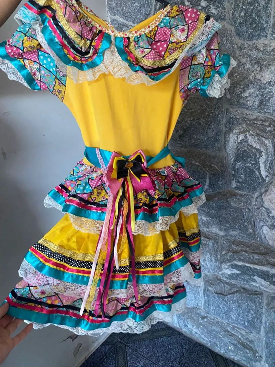 Vestido quadrilha 