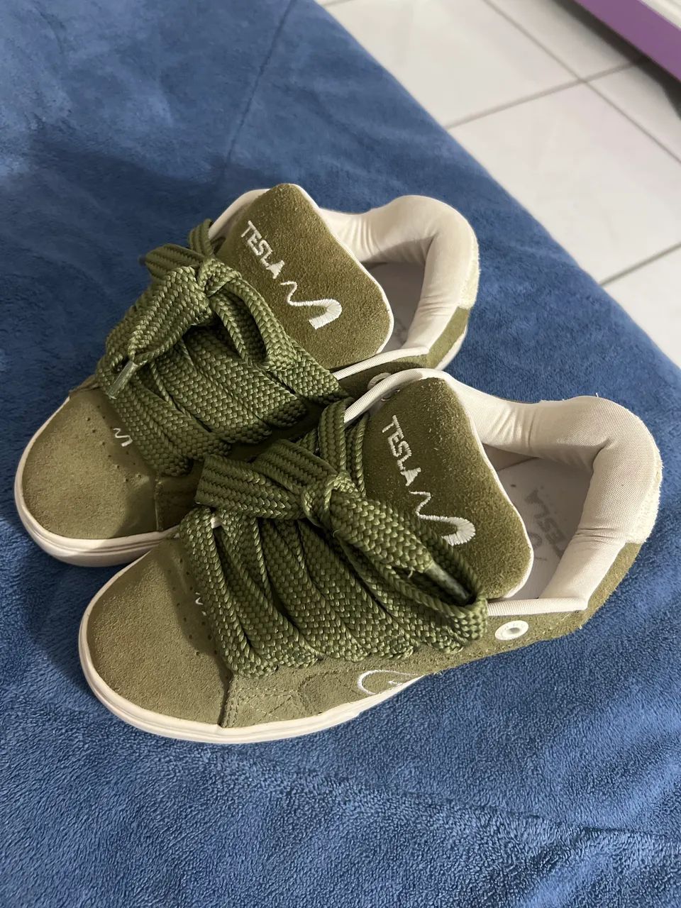Tênis tesla Hertz olive  - Foto 4