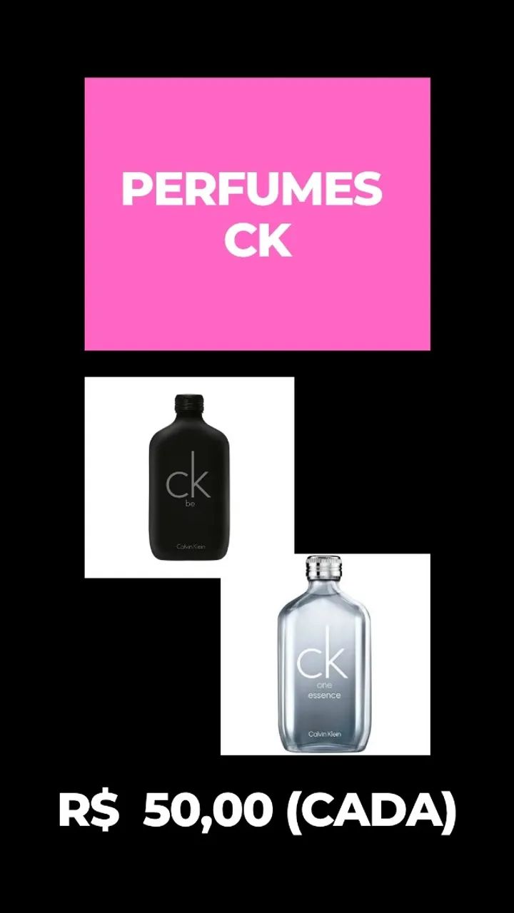 PERFUMES CALVIN KLEIN (VALOR UNITÁRIO)
