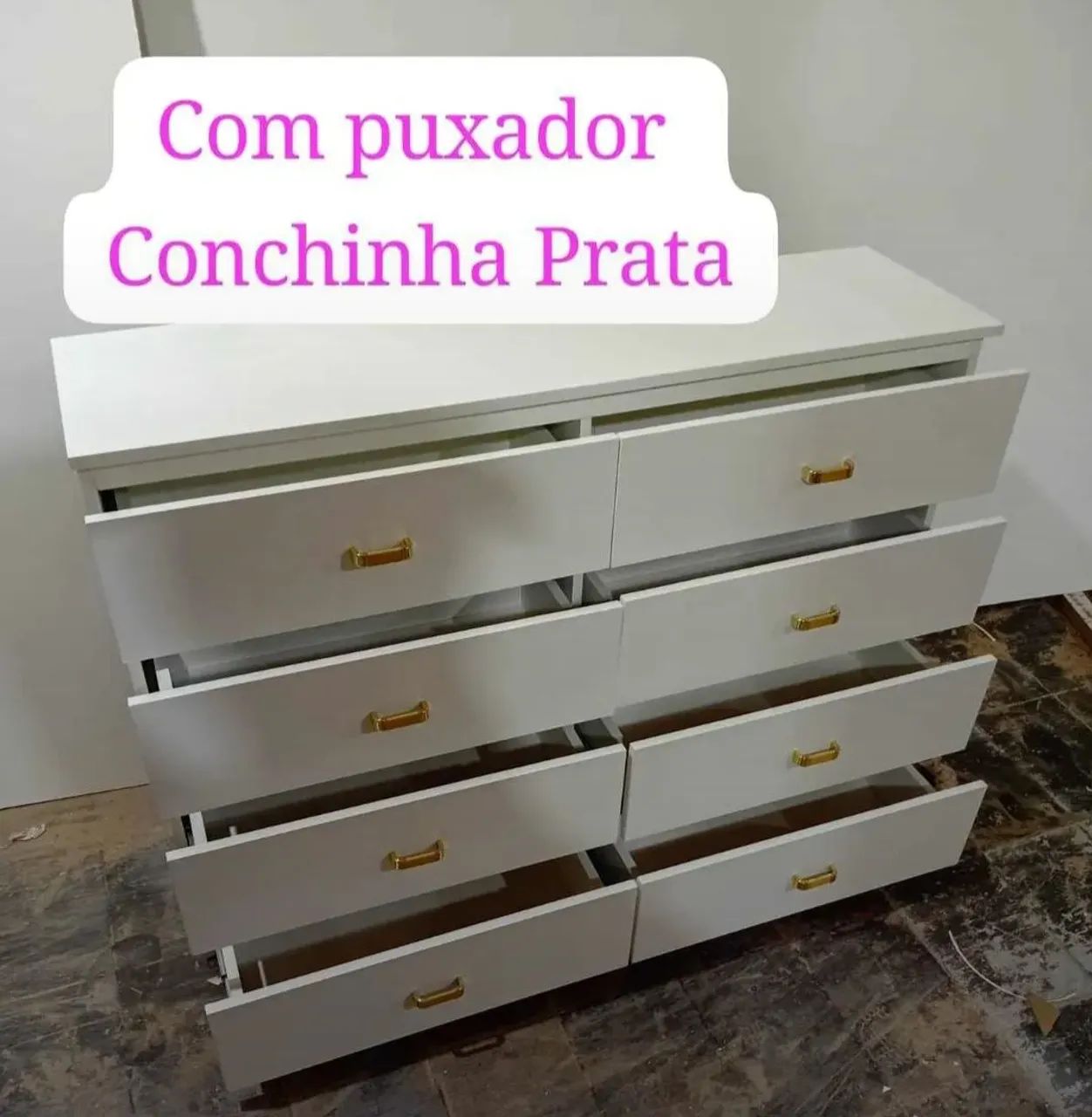 Cômoda 8 Gavetas 100% MDF  - Foto 2