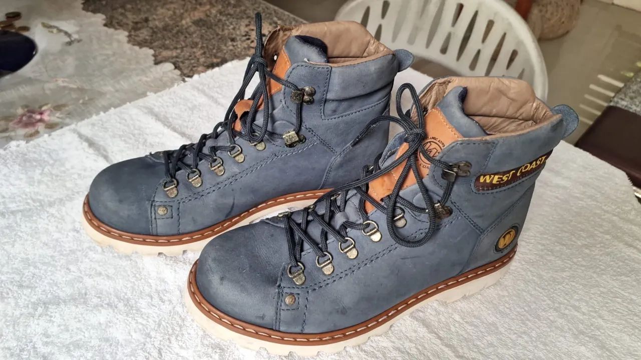 Bota Worker West Coast azul  - Foto 4