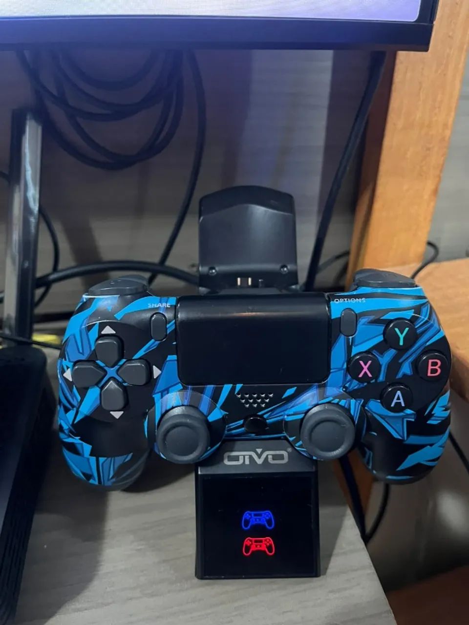 CONTROLE E BASE PS4