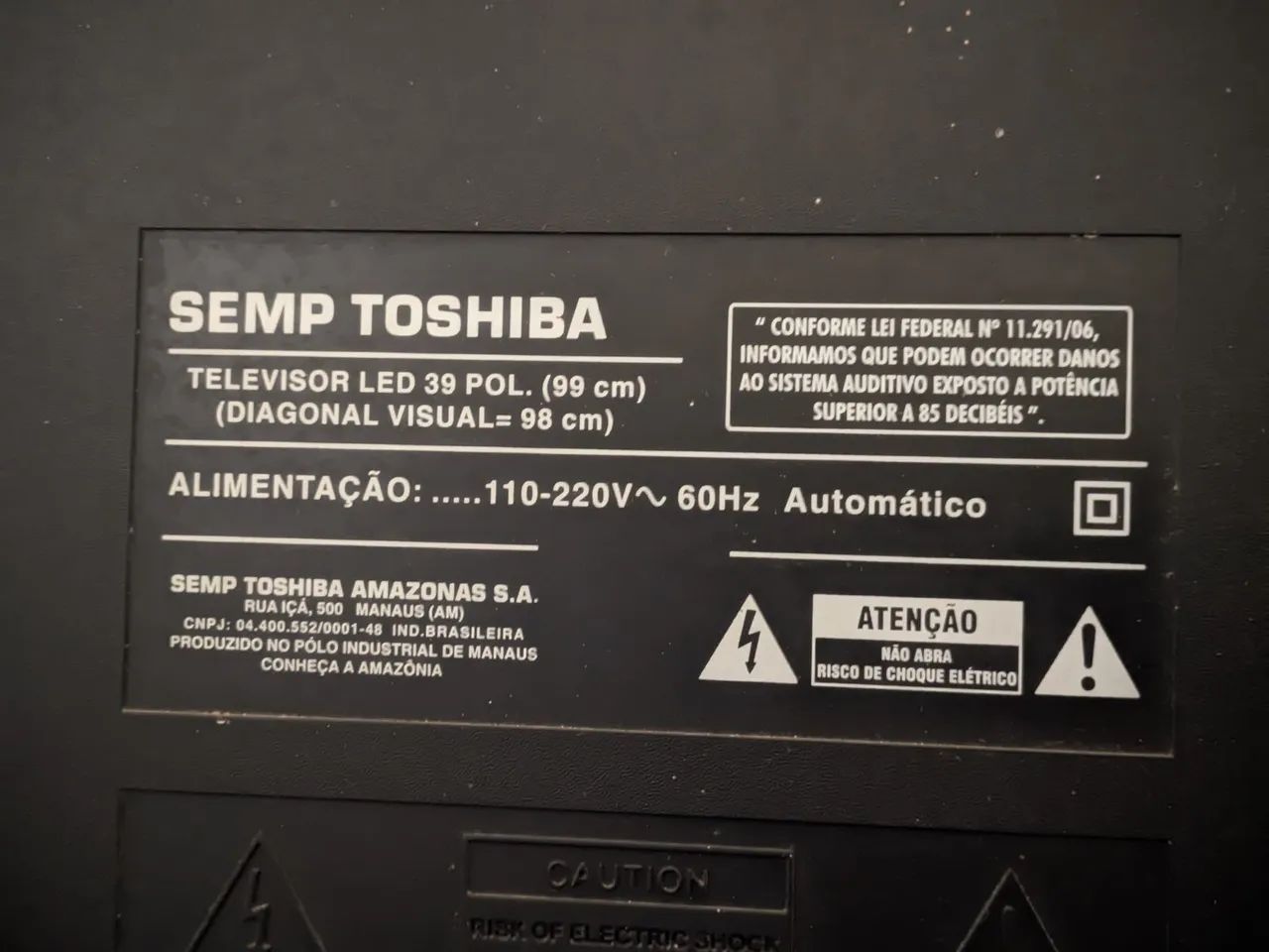 Tv Semp Toshiba Led 39 Polegadas  - Foto 4