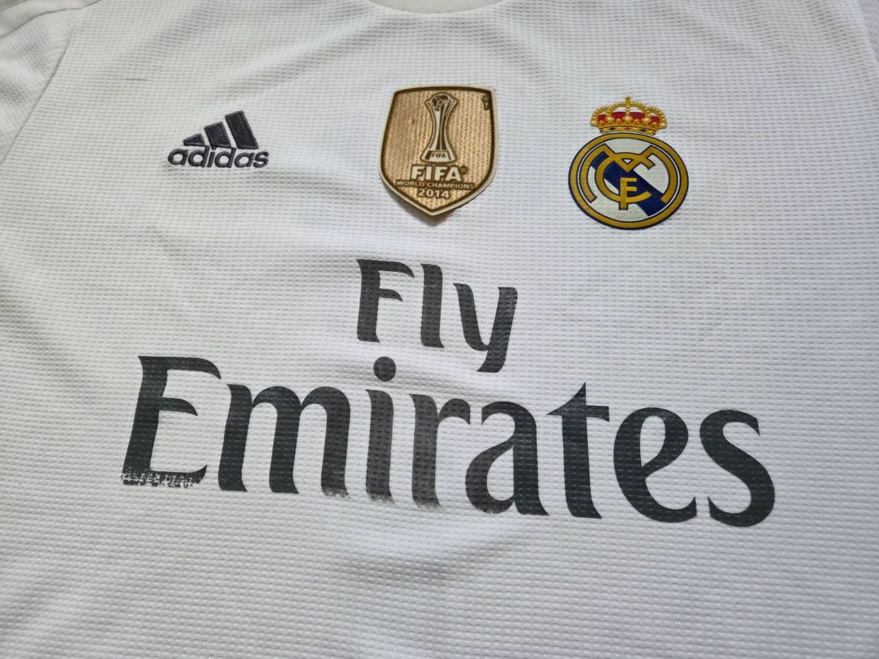 Camisa Real Madrid home Ronaldo 15/16 XL - Foto 4