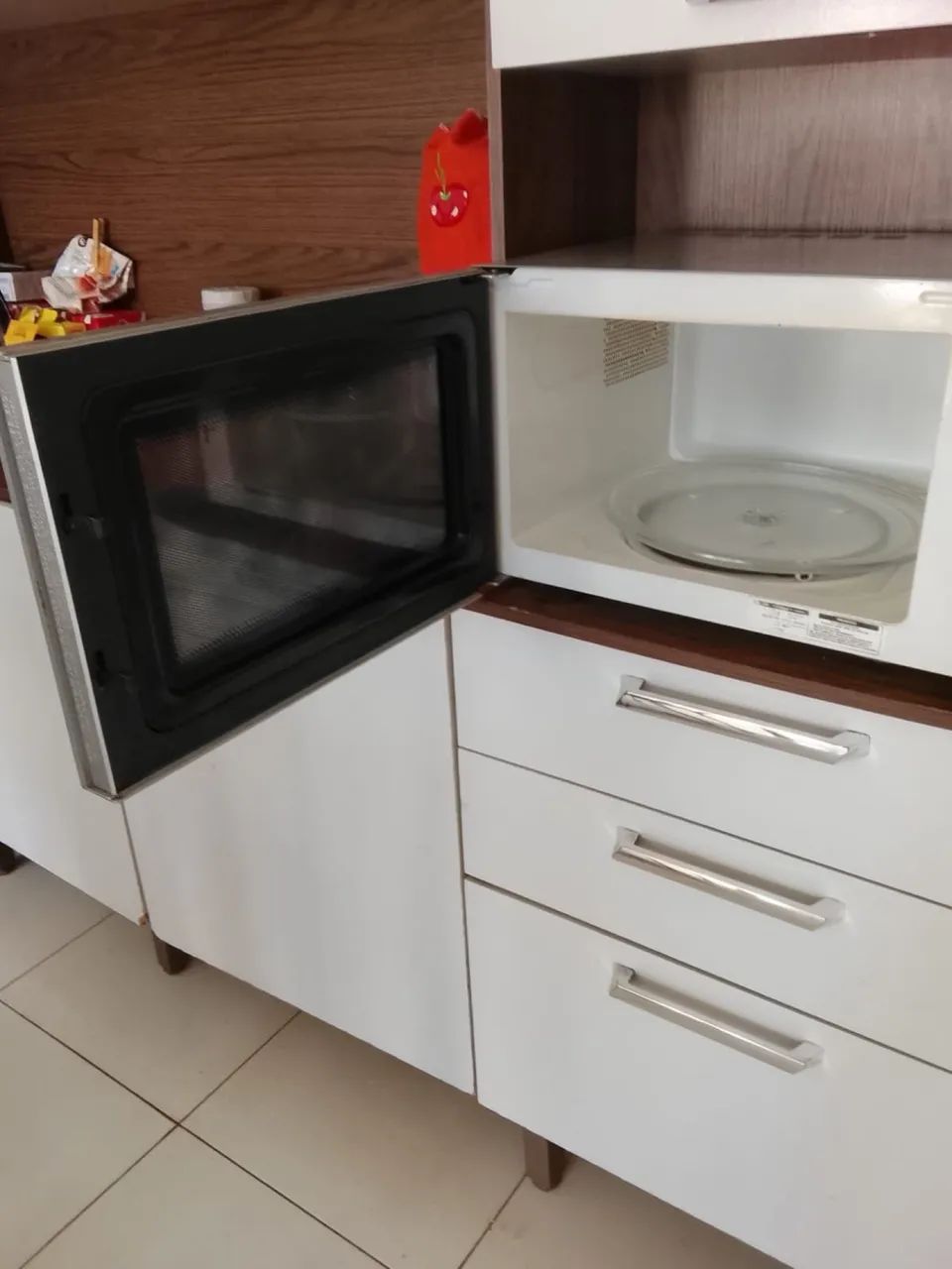Microondas com defeito 