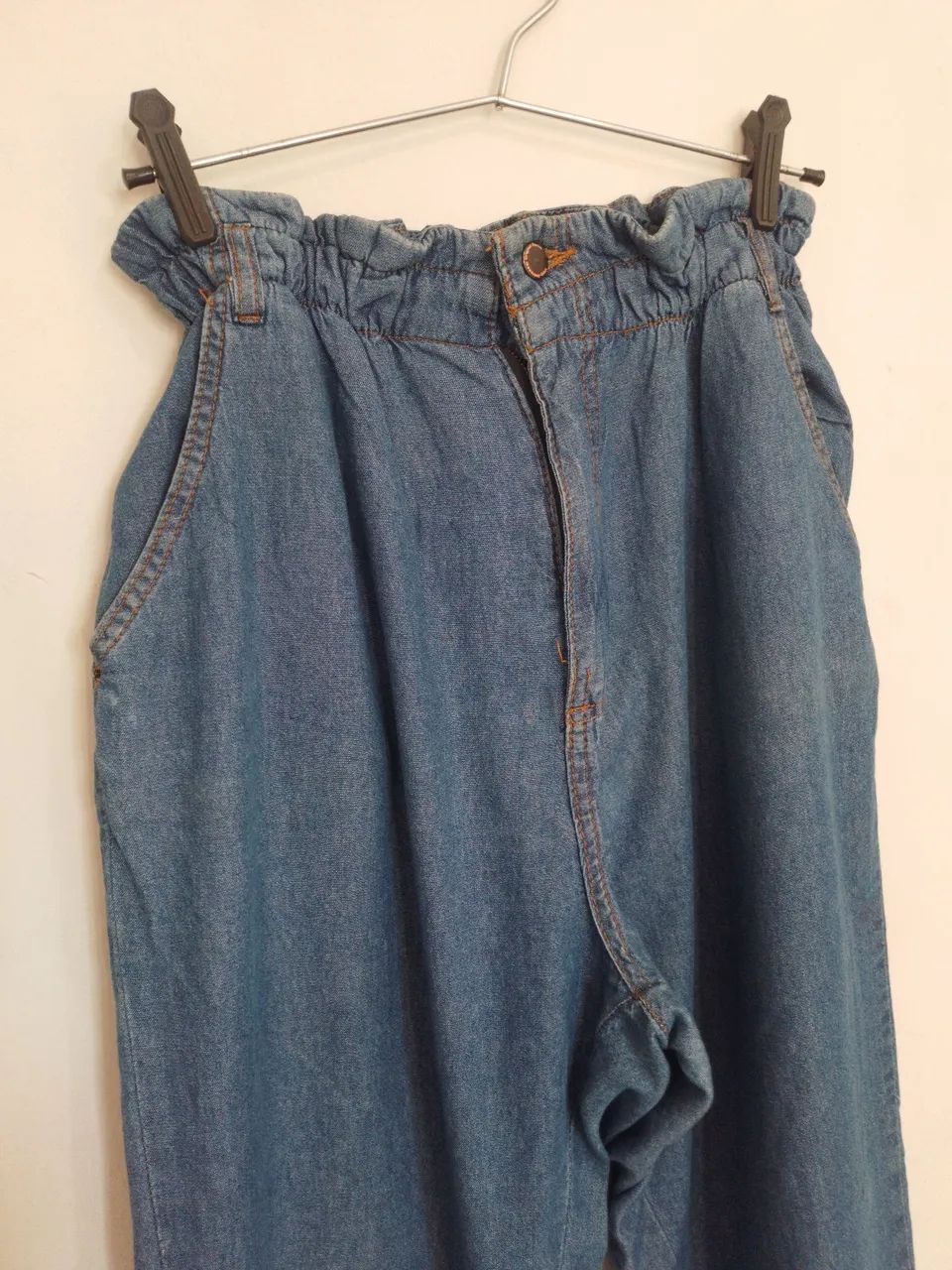 Calça jeans Slouchy azul claro - Foto 2