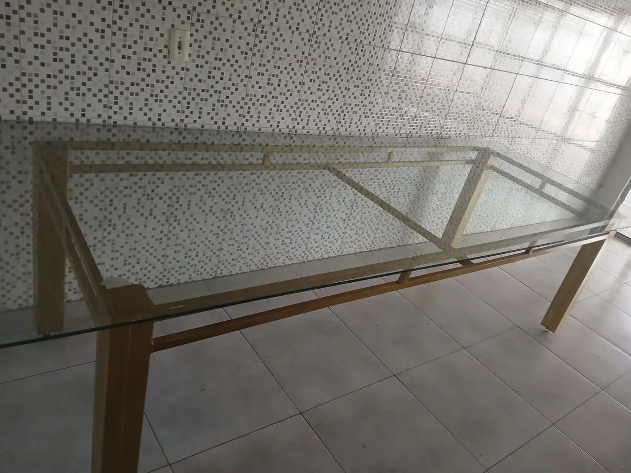 Mesa de vidro grande - Foto 3
