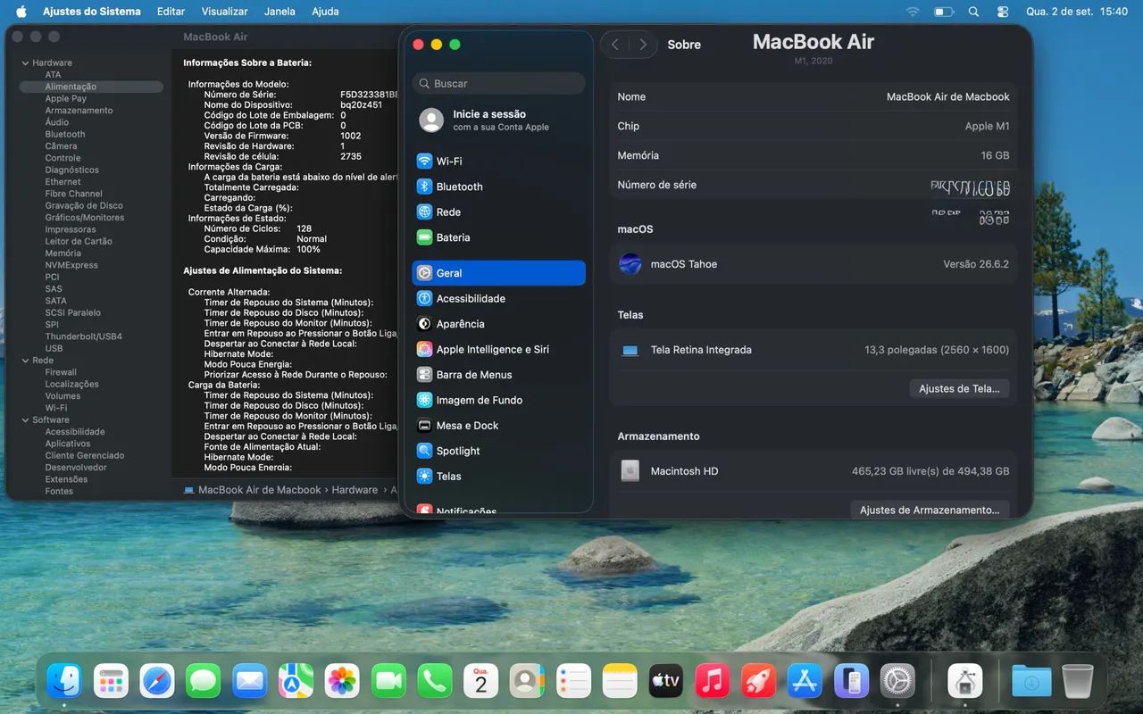 Macbook Air M1 16GB Ram SSD 512GB impecável  - Foto 3