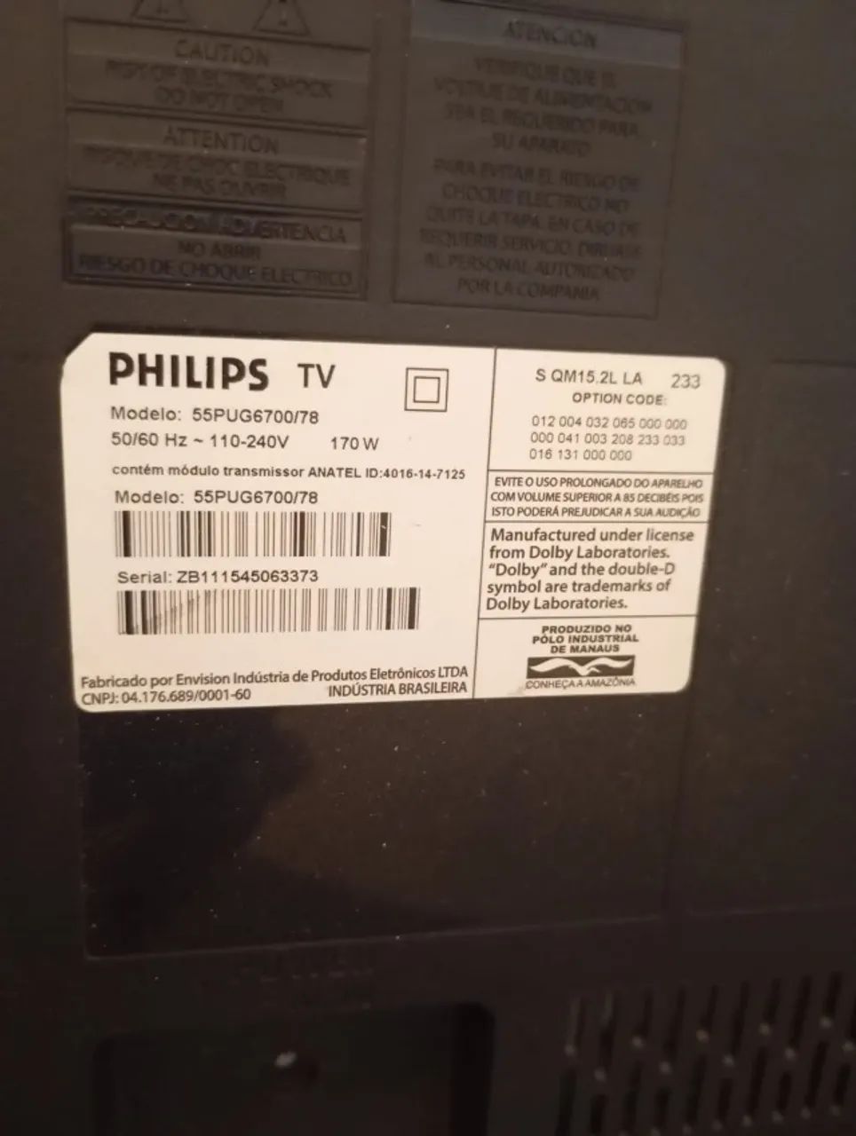 TV 55 polegadas philips - leia a descrição - Foto 2