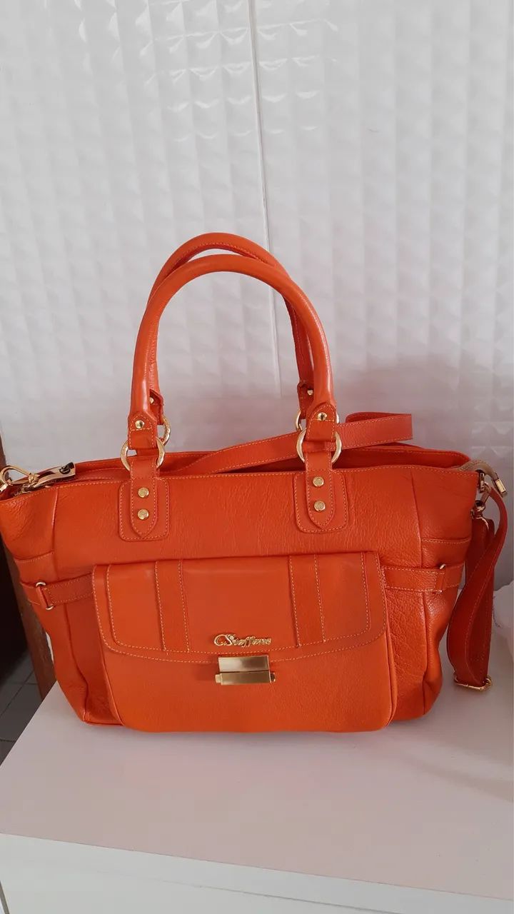 Bolsa de couro legítimo 