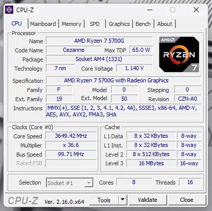 RYZEN 7 5700G (NOVO! 1 SEMANA DE USO) - Foto 3