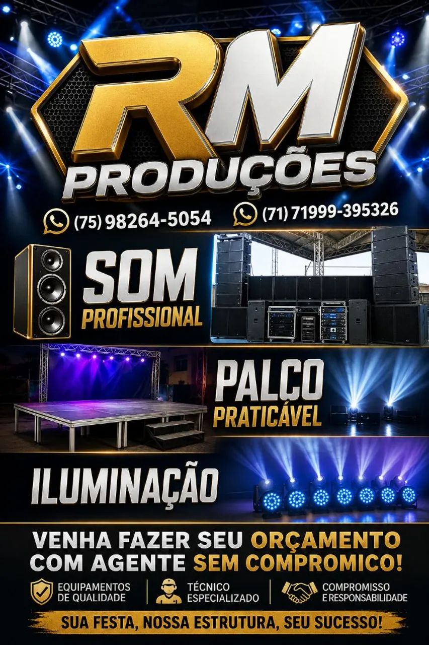 Som e palco e praticavel 