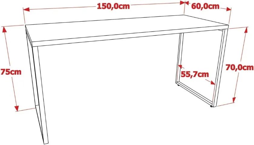 Escrivaninha Carvalho 150cm #NOVA - Foto 4