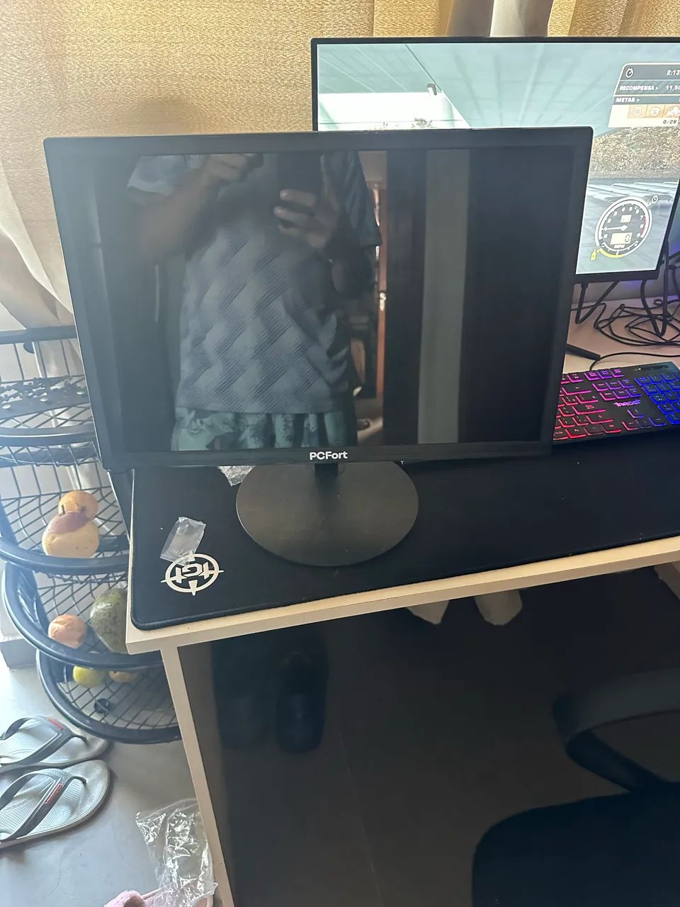 Monitor pc forte 19 polegadas 150 reais pra vender rápido  - Foto 3