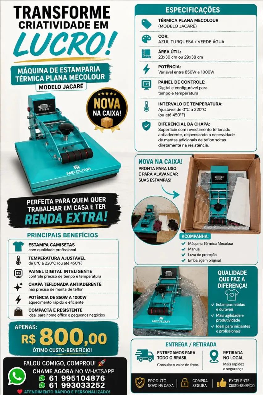 Maquina de estampar camiseta 