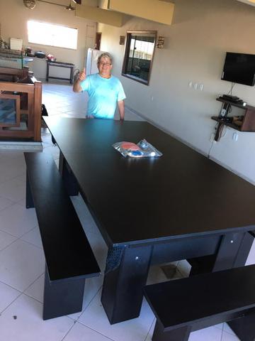 Mesa de Sinuca Cor Preta Tabelas Amarelas Modelo CRV6121 - Foto 6