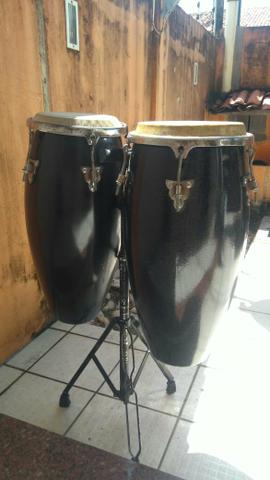 Vendo Congas + Tripé personalizado + Case - Foto 5