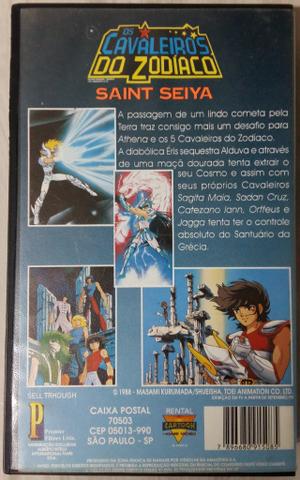 Fita Vhs Os Cavaleiros do Zodiaco Saint Seya